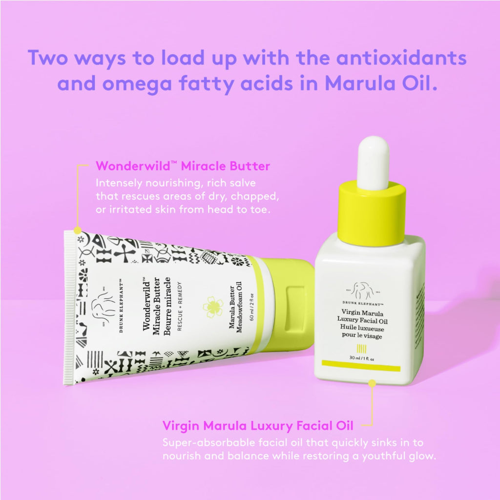 Drunk Elephant Wonderwild Miracle Butter - Ultra-Luxe Skin Salve - Clean Clinical Skincare - Cruelty-Free - Free of Essential Oils, Silicones, and Fragrance